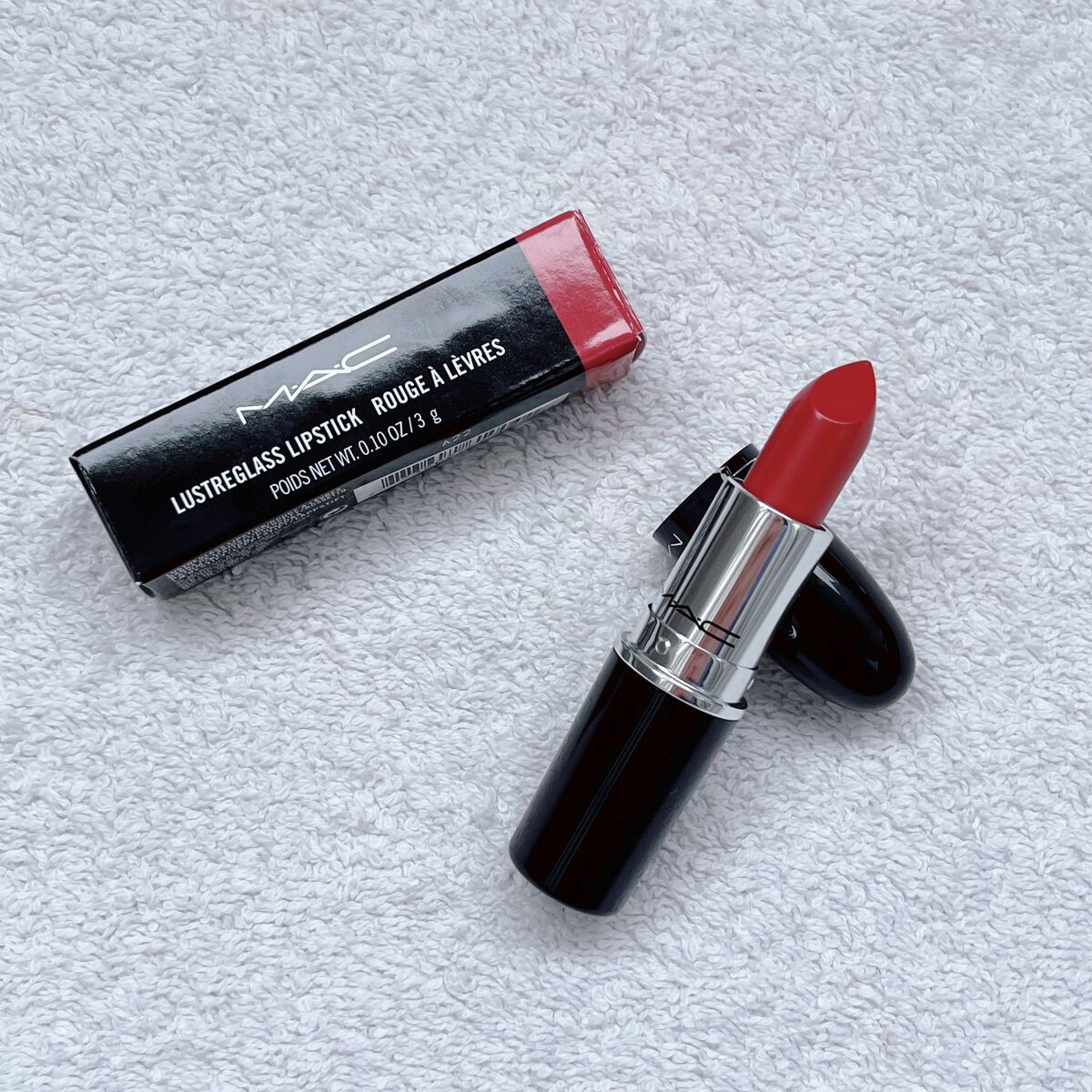 ラスターガラス リップスティック シー シアー(※既存色リニューアル)/M・A・C/口紅を使ったクチコミ（1枚目）
