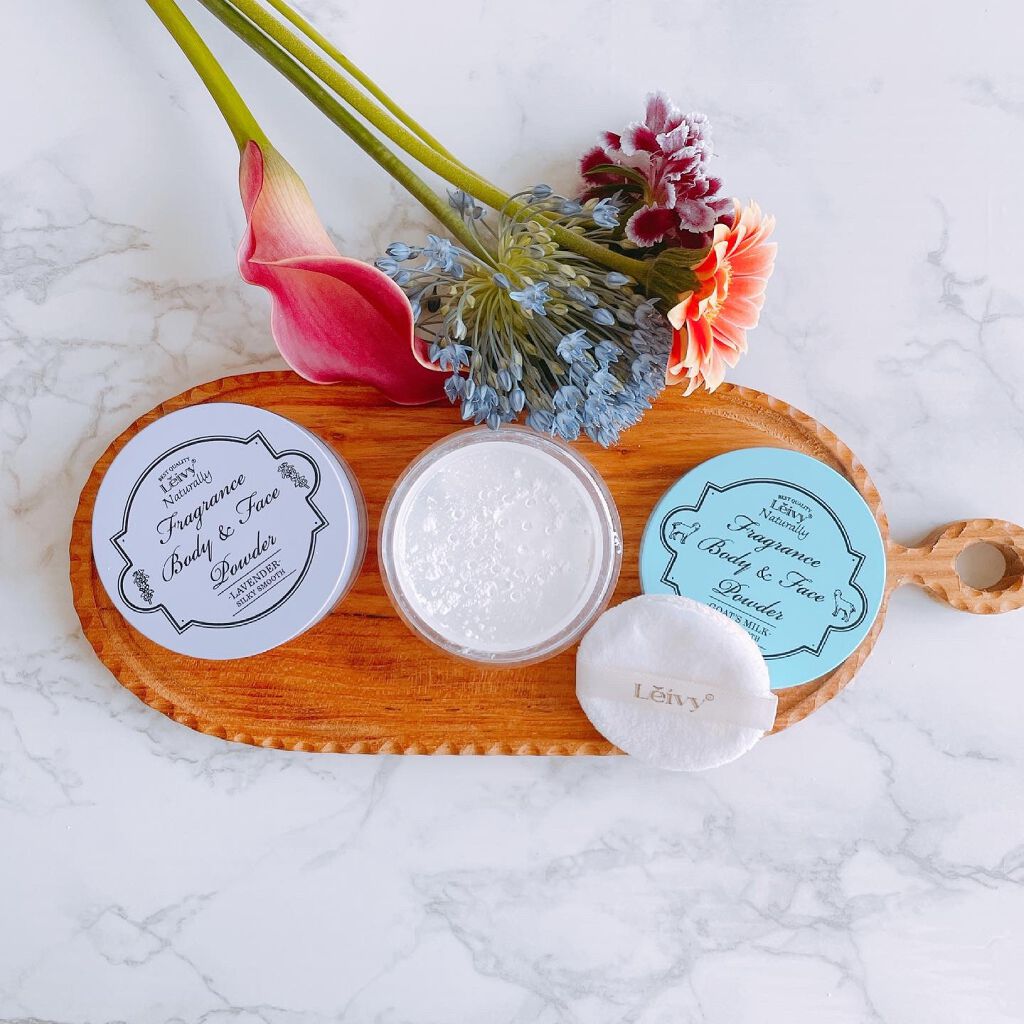 フレグランス ボディ&フェイスパウダー ゴートミルク/Leivy/ルースパウダーを使ったクチコミ(1枚目)
