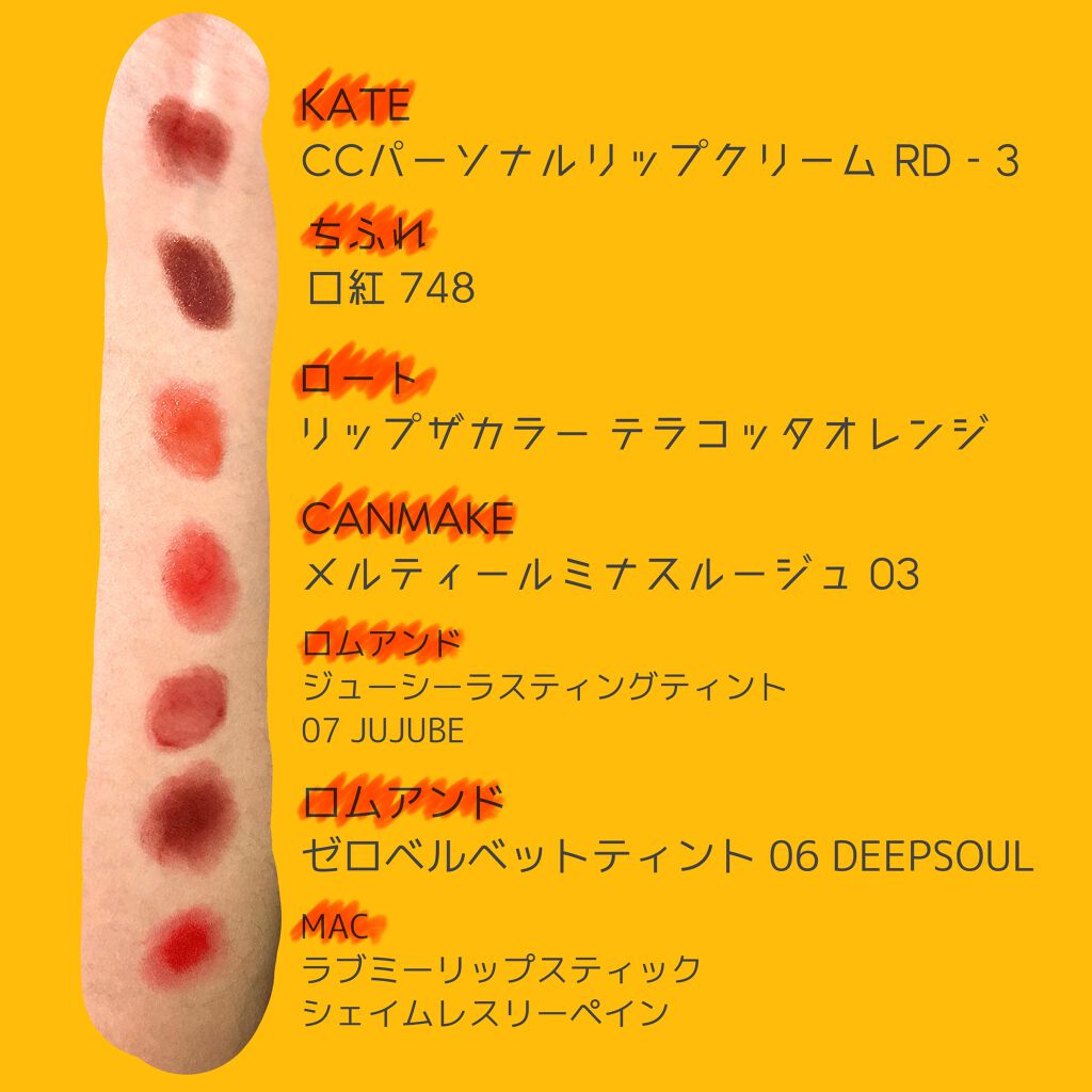 口紅（詰替用）/ちふれ/口紅を使ったクチコミ（2枚目）