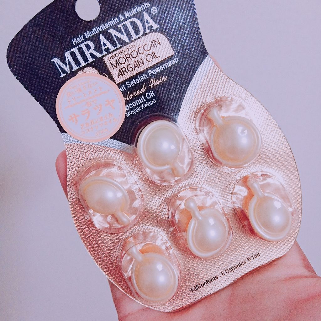 ヘアビタミン カラーケアヘアオイル/MIRANDA/ヘアオイルを使ったクチコミ（2枚目）