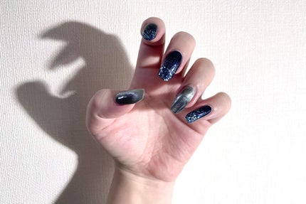 セミキュアジェルネイル(ハンド)/ohora/ネイルシールを使ったクチコミ(4枚目)