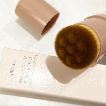ヴィーガンナチュラルカバースティックファンデーション/DERMASHARE/その他ファンデーションを使ったクチコミ(4枚目)