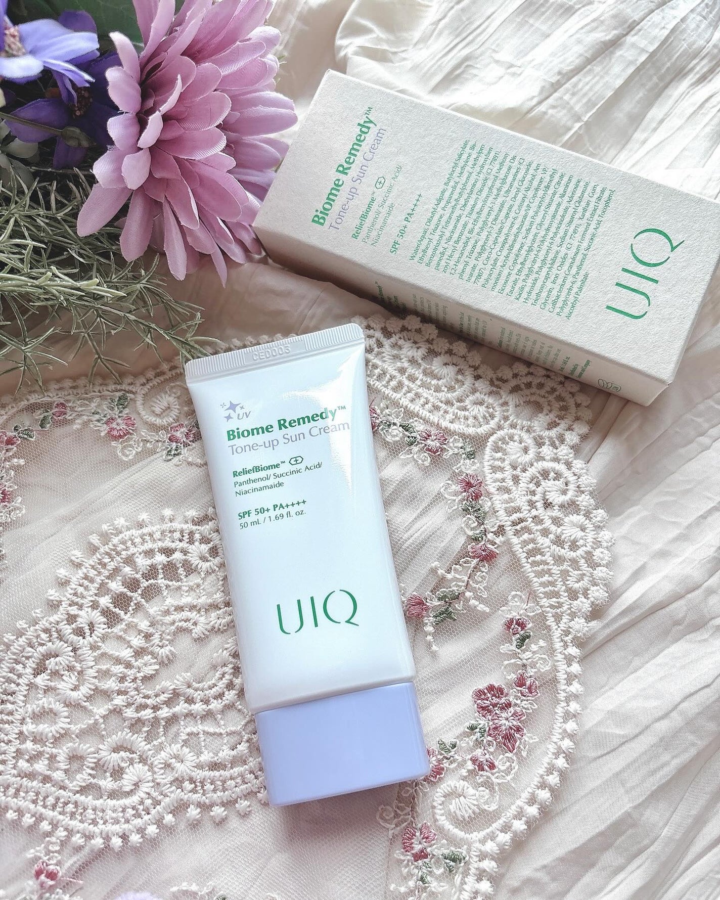 バイオームレメディパープルトーンアップUVクリーム/UIQ/日焼け止めクリームを使ったクチコミ(5枚目)
