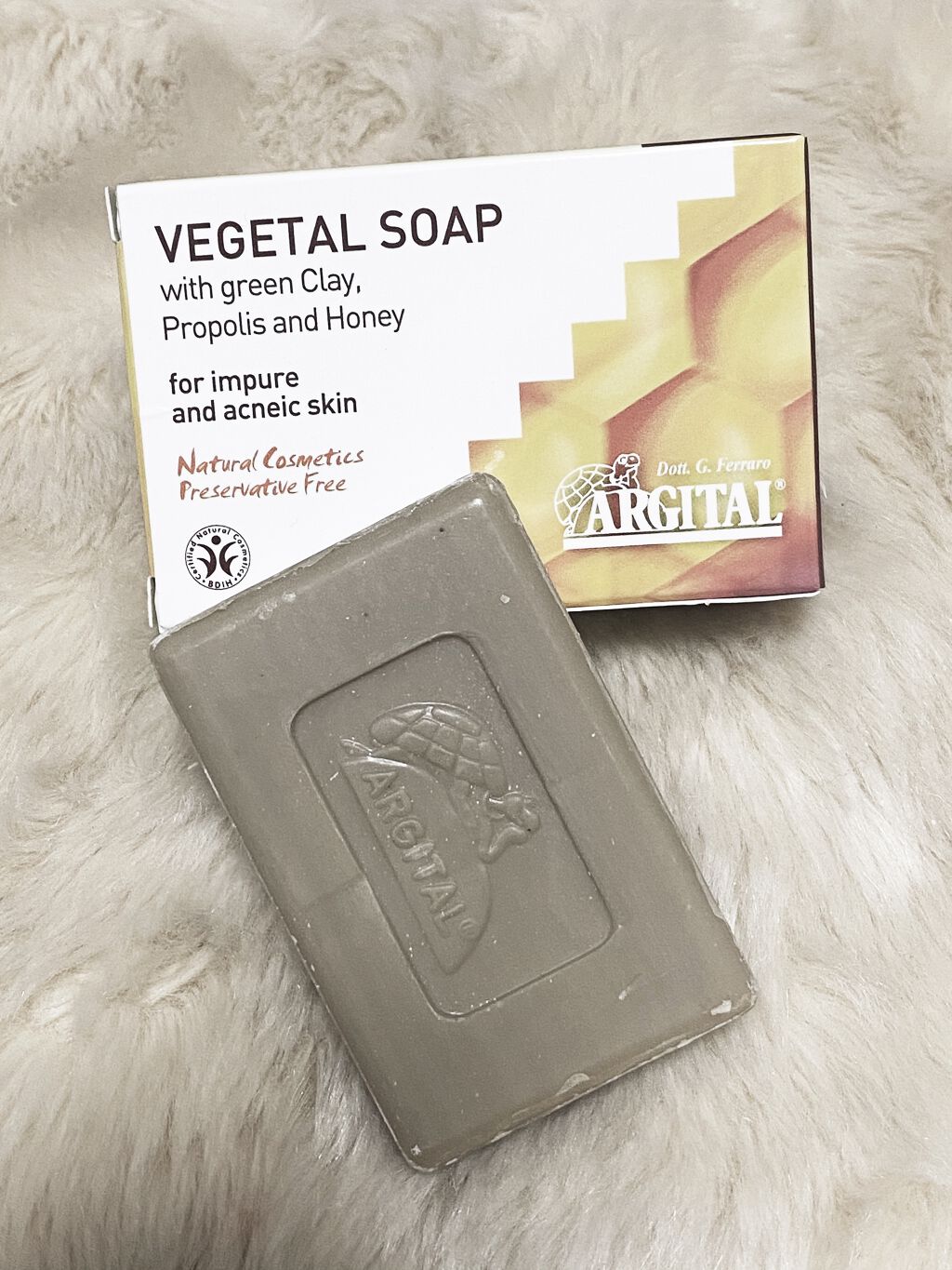 ヴェジタルソープ(プロポリス＆ピュアハニー)/ARGITAL/ボディ石鹸を使ったクチコミ（1枚目）