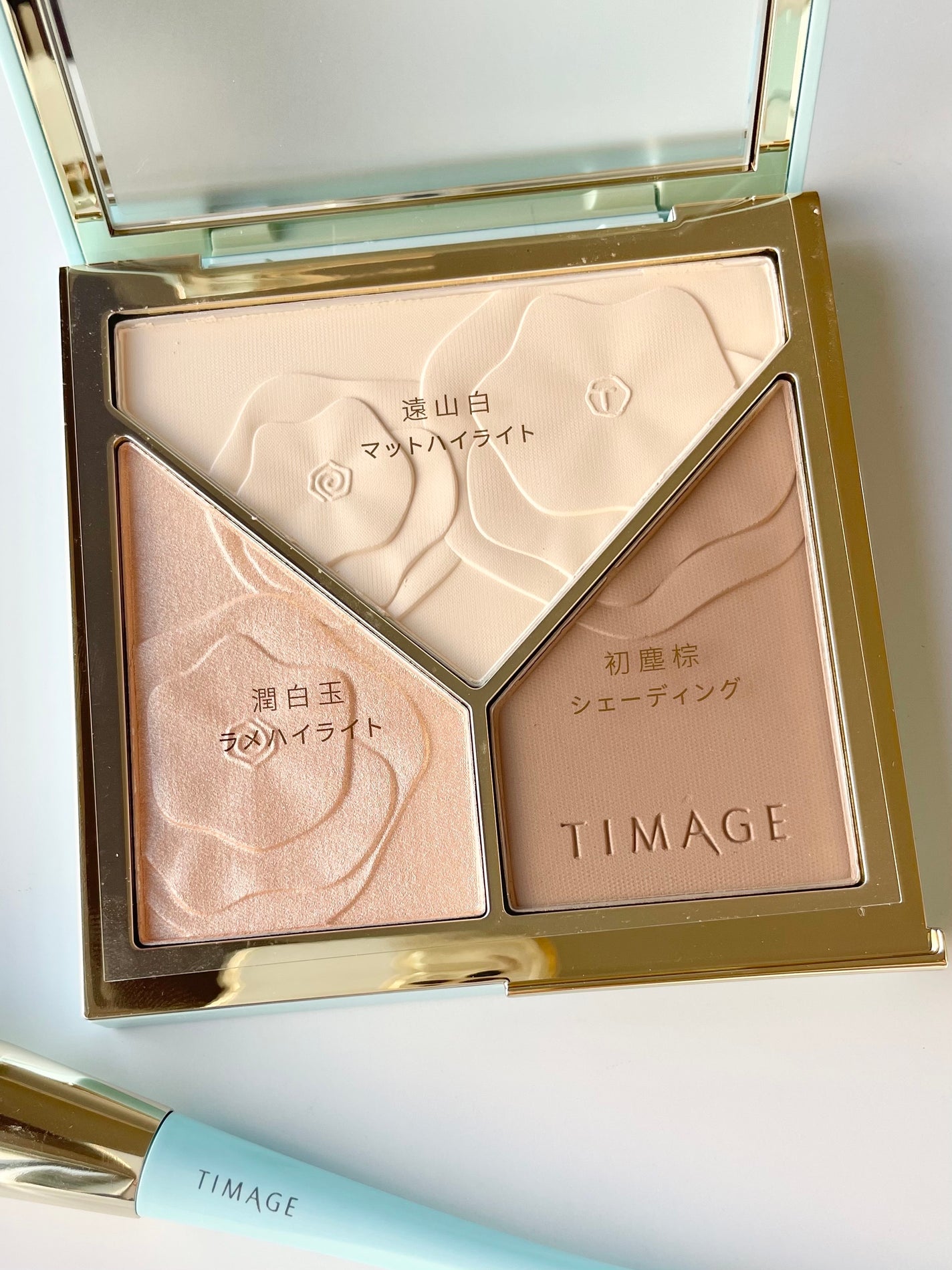 ハイライトシェーディングパレット/TIMAGE/パウダーハイライトを使ったクチコミ(2枚目)