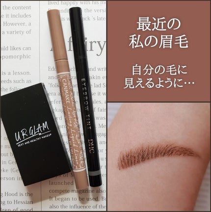 ティント リキッドアイブロー/DHC/眉ティントを使ったクチコミ(1枚目)