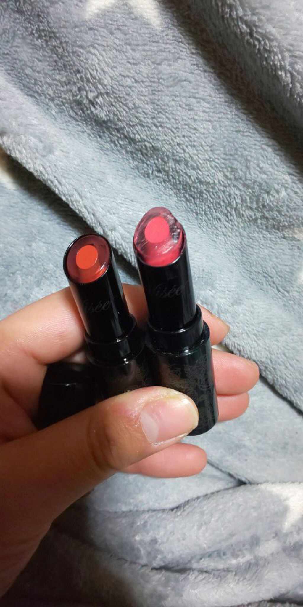 クリスタルデュオ リップスティック OR262 オレンジ系/Visée/口紅を使ったクチコミ（2枚目）