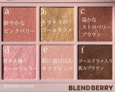 オーラクリエイション/BLEND BERRY/パウダーアイシャドウを使ったクチコミ（3枚目）