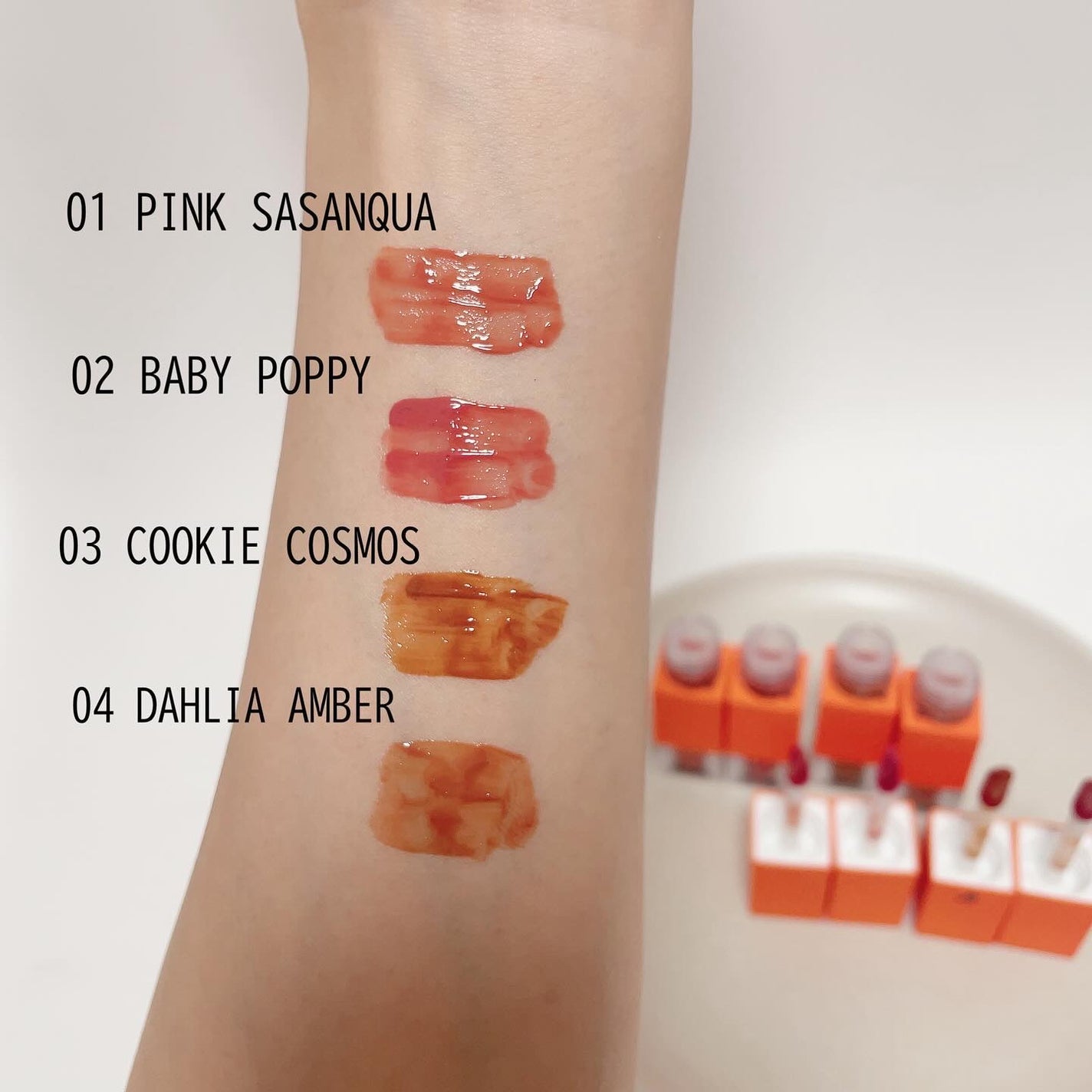 フルーティントブーケ/RICAFROSH/リップティントを使ったクチコミ(3枚目)