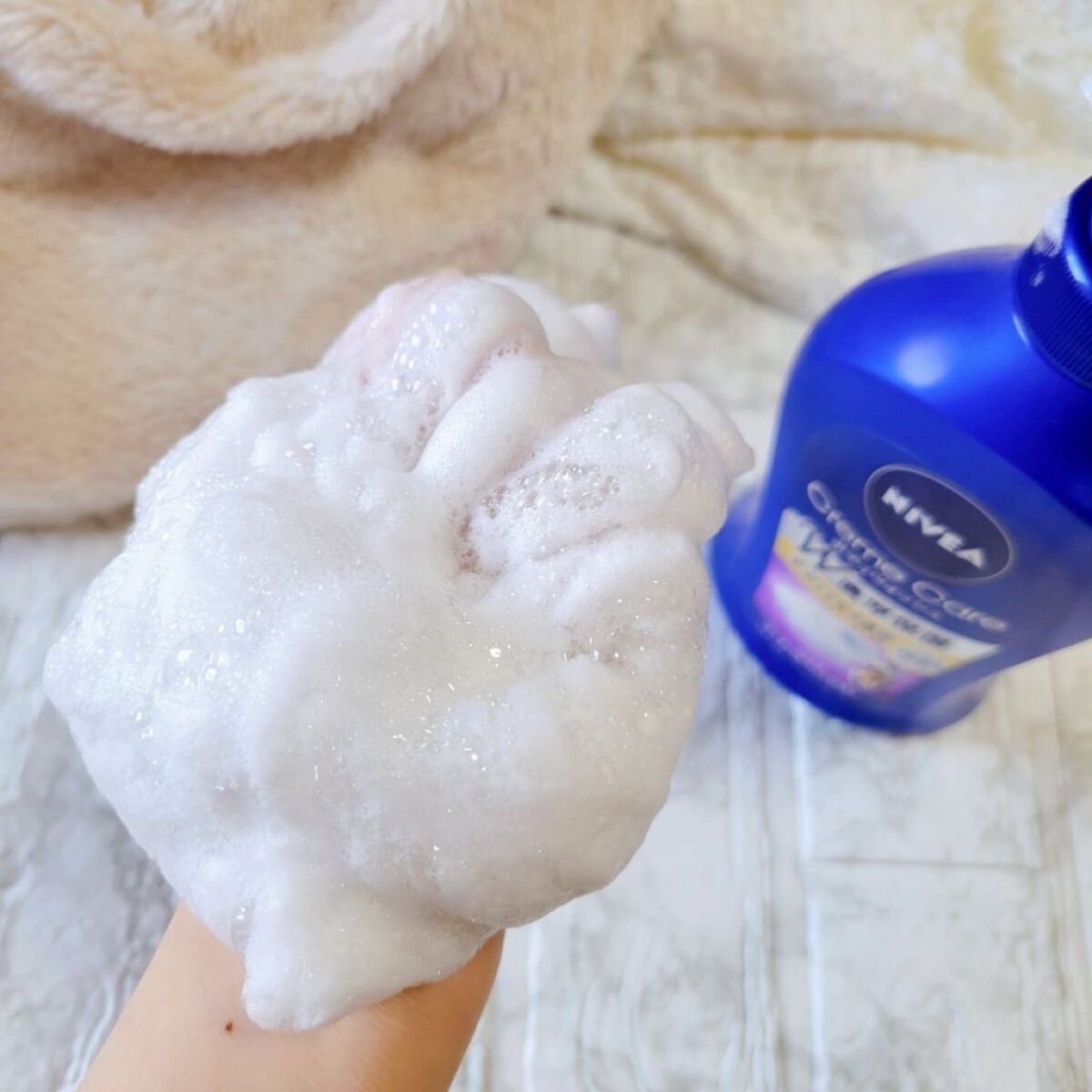 ニベア クリームケア ボディウォッシュ パリスリッチパルファンの香り/ニベア/ボディソープを使ったクチコミ(6枚目)