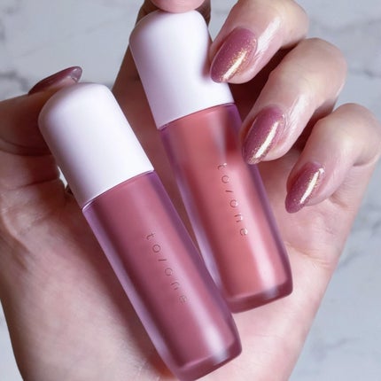 トーン ペタル ブルーミング グロス/to/one/リップグロスを使ったクチコミ(4枚目)