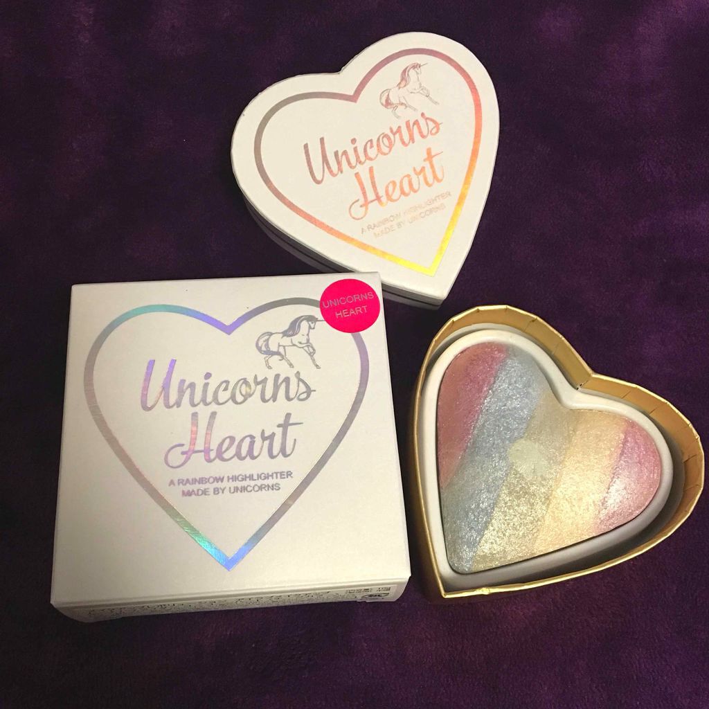 ハートハイライター ユニコーンハート/MAKEUP REVOLUTION/パウダーハイライトを使ったクチコミ(1枚目)