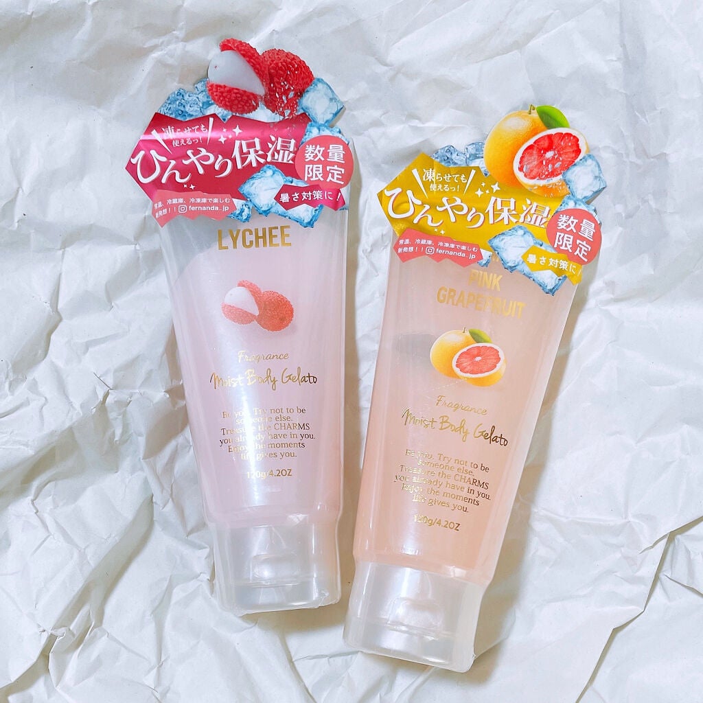フレグランスモイストボディジェラート ピンクグレープフルーツ/フェルナンダ/ボディローションを使ったクチコミ(2枚目)