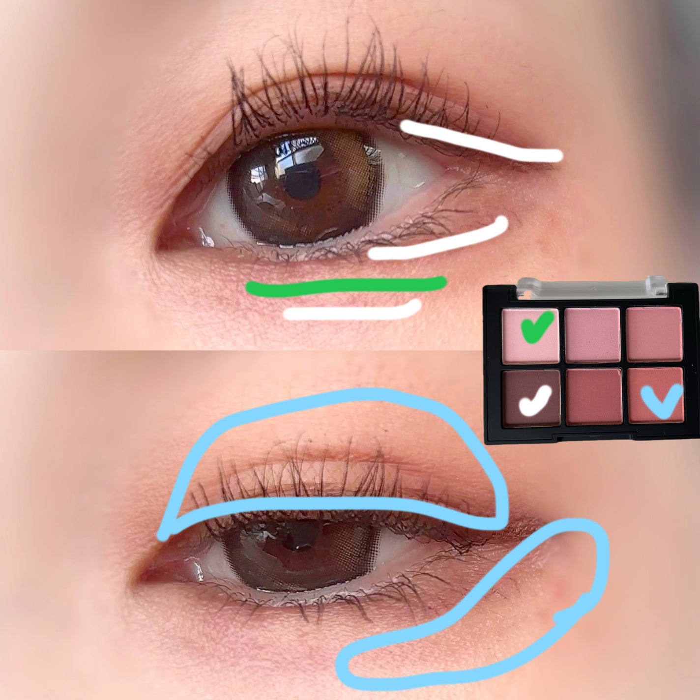 ブラーフィニシュシャドウパレット/Dinto/アイシャドウパレットを使ったクチコミ(4枚目)