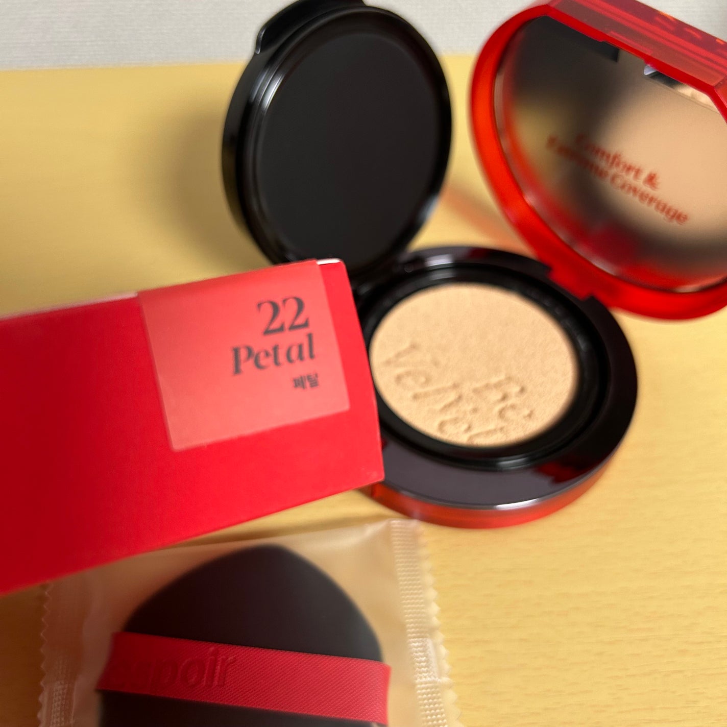 ビーベルベット カバークッション/espoir/クッションファンデーションを使ったクチコミ(2枚目)