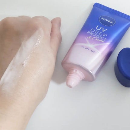 ニベアUV ディープ プロテクト&ケア トーンアップ エッセンス/ニベア/日焼け止めローションを使ったクチコミ(3枚目)