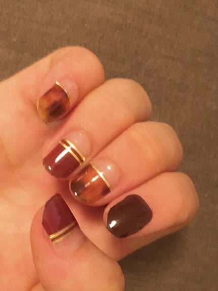 貼るジェルネイル/セリア/ネイルシールを使ったクチコミ(8枚目)