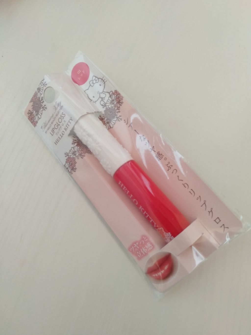 Blooming Kitty リップグロス/DAISO/リップグロスを使ったクチコミ（3枚目）