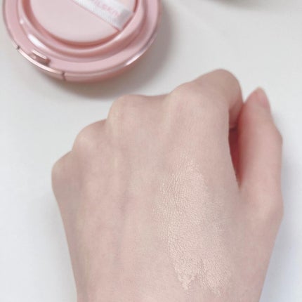 ハイパーカバーフィットクッション ピンク(桜エディション)/APRILSKIN/クッションファンデーションを使ったクチコミ(4枚目)