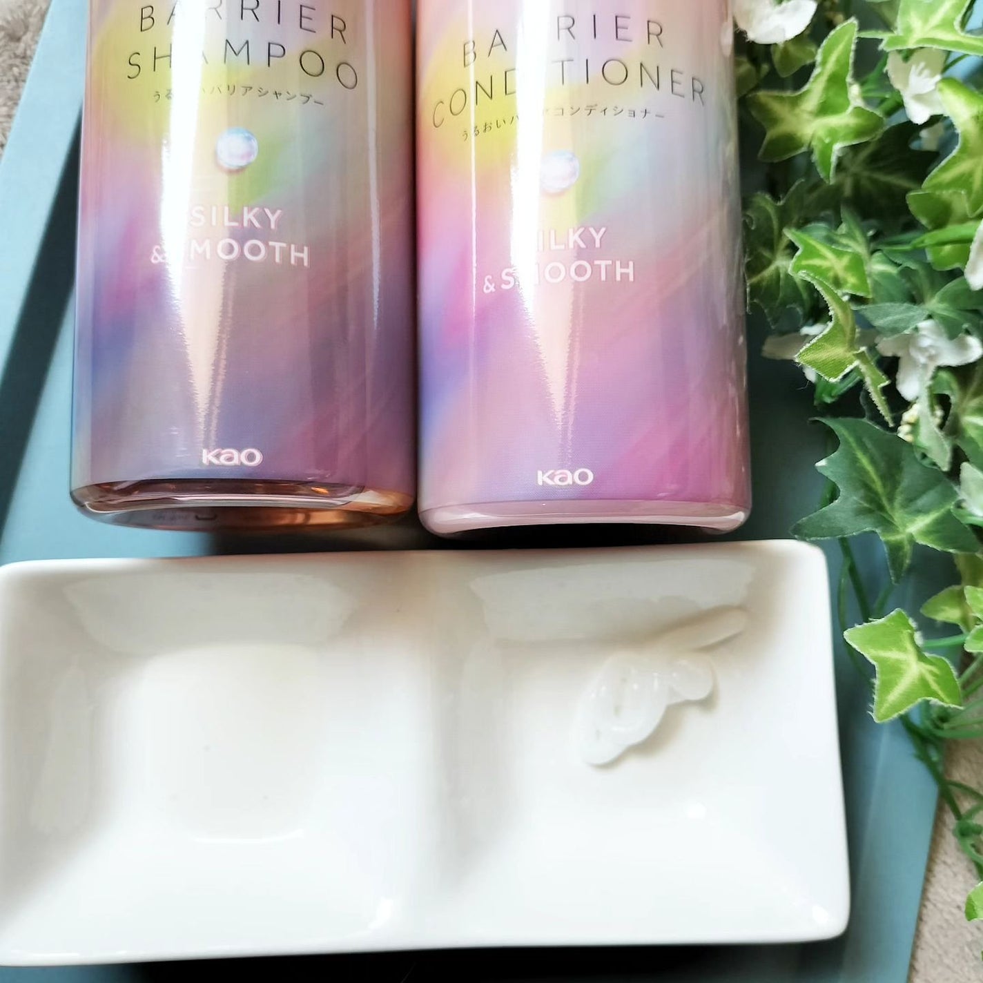 エッセンシャルプレミアム バリアシャンプー・コンディショナー シルキー&スムース/エッセンシャル/市販シャンプーを使ったクチコミ(2枚目)