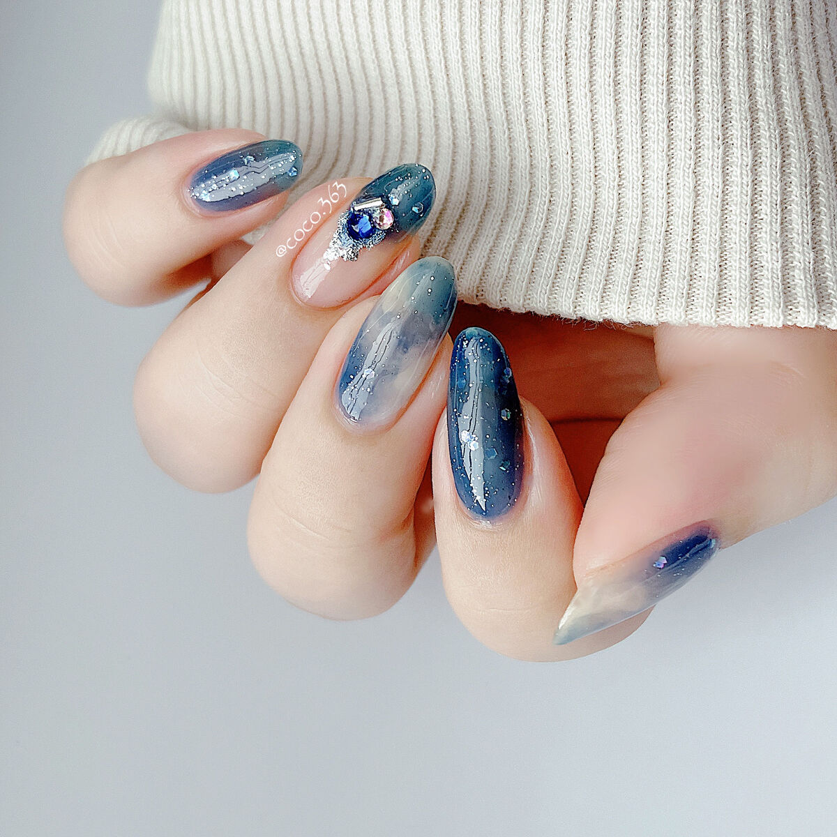 gem stone nail polish/KINARIYA/マニキュアを使ったクチコミ（3枚目）