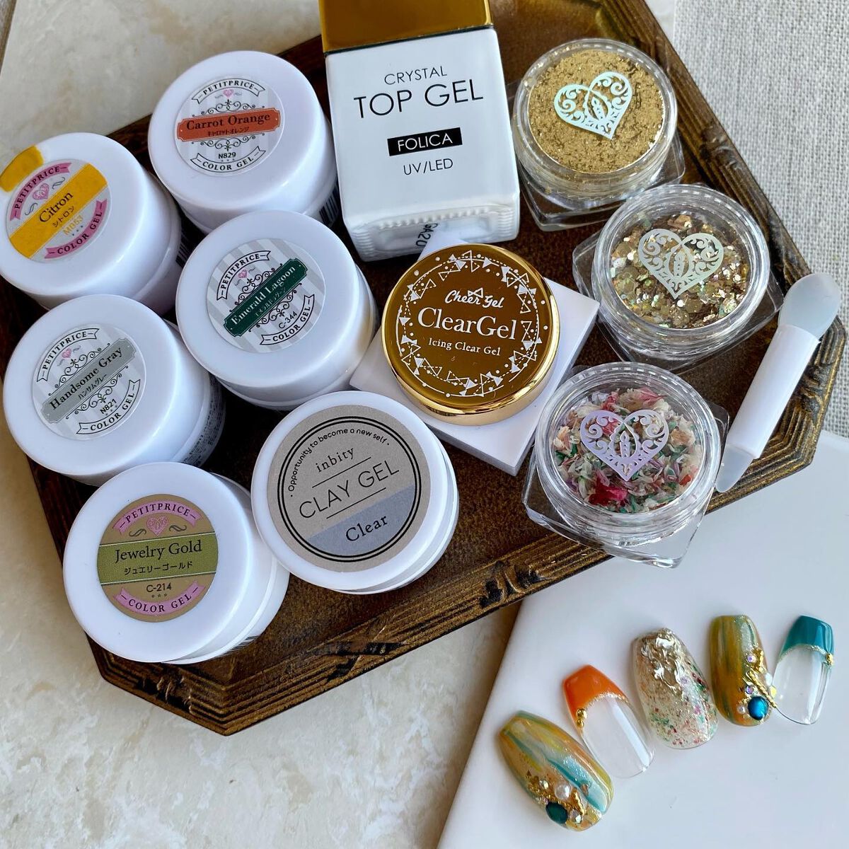 プチプライス カラージェル/Petit Price/ジェルネイルを使ったクチコミ(7枚目)