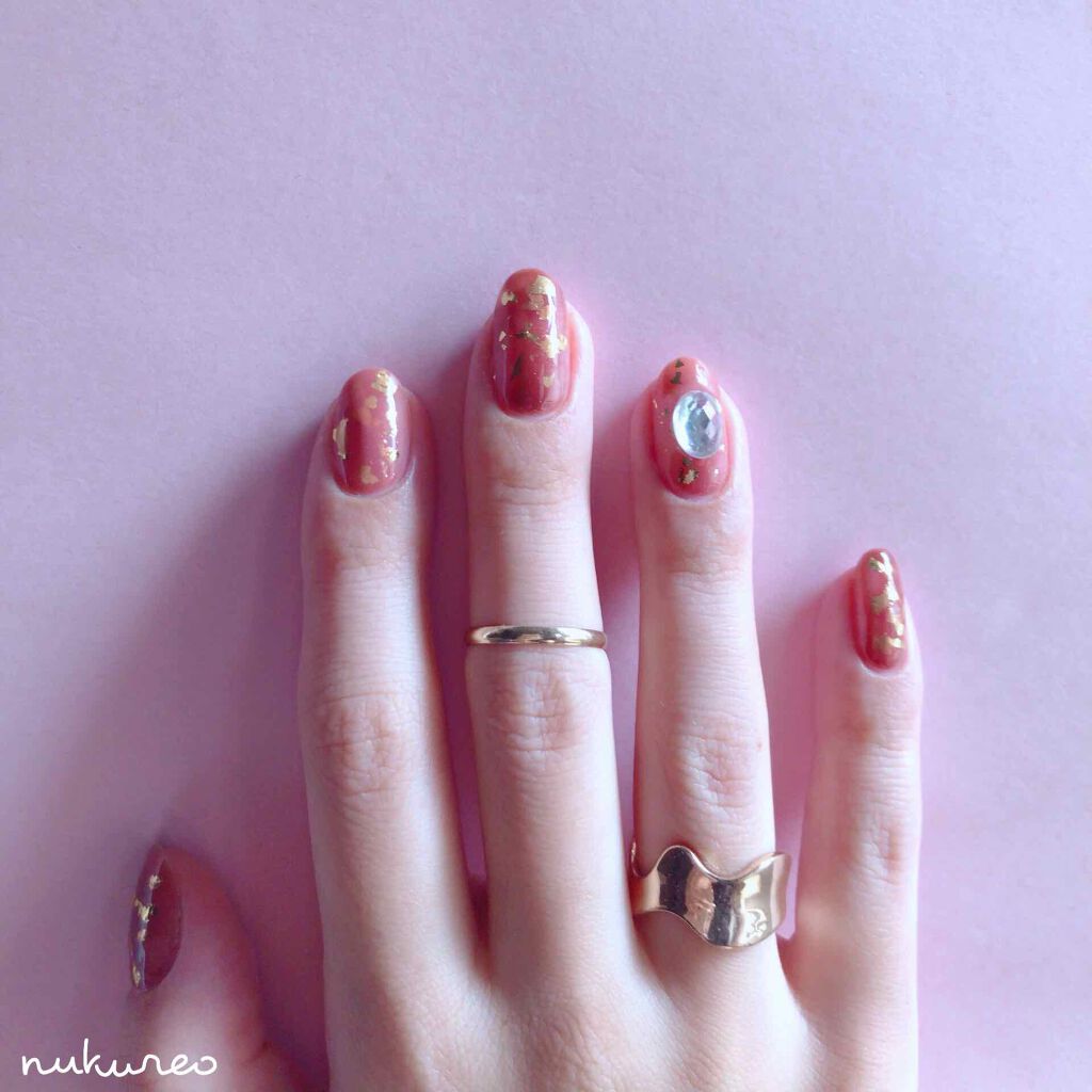 #セルフネイル,#ブラウンネイル,#アンティークネイル,#ストーンネイル,#金箔ネイル,#ニュアンスネイル,#セルフジェルネイル,#秋ネイルのネイルデザイン