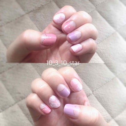 ジェルネイルシール/キャンドゥ/ネイルシールを使ったクチコミ(3枚目)