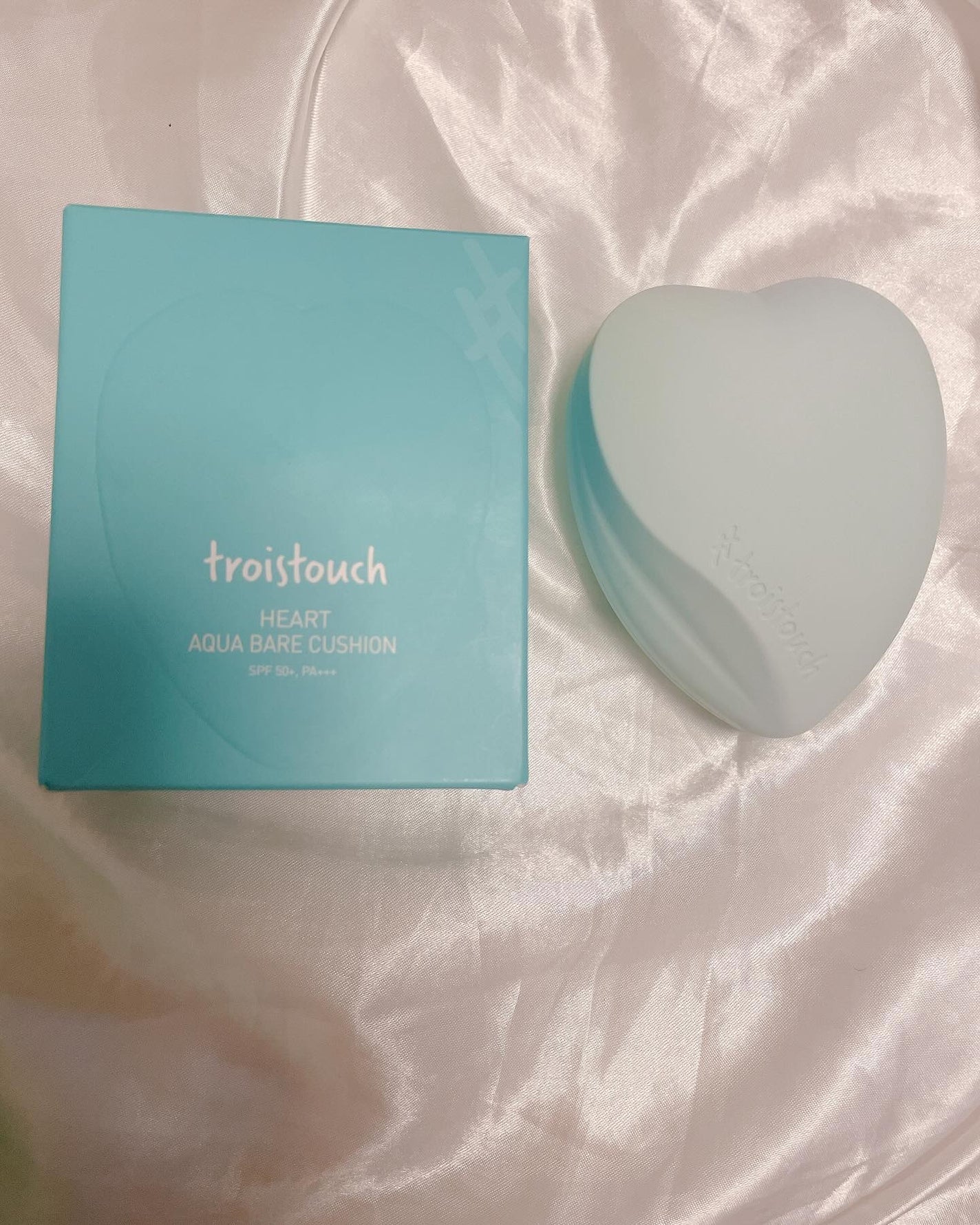 トワタッチ ハートクッション アクアベア/troistouch/クッションファンデーションを使ったクチコミ(1枚目)