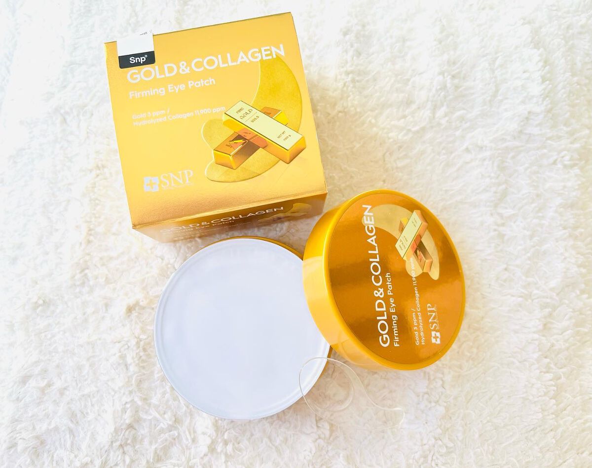ゴールドコラーゲンファーミングアイパッチ/SNP/アイケア・アイクリームを使ったクチコミ(2枚目)
