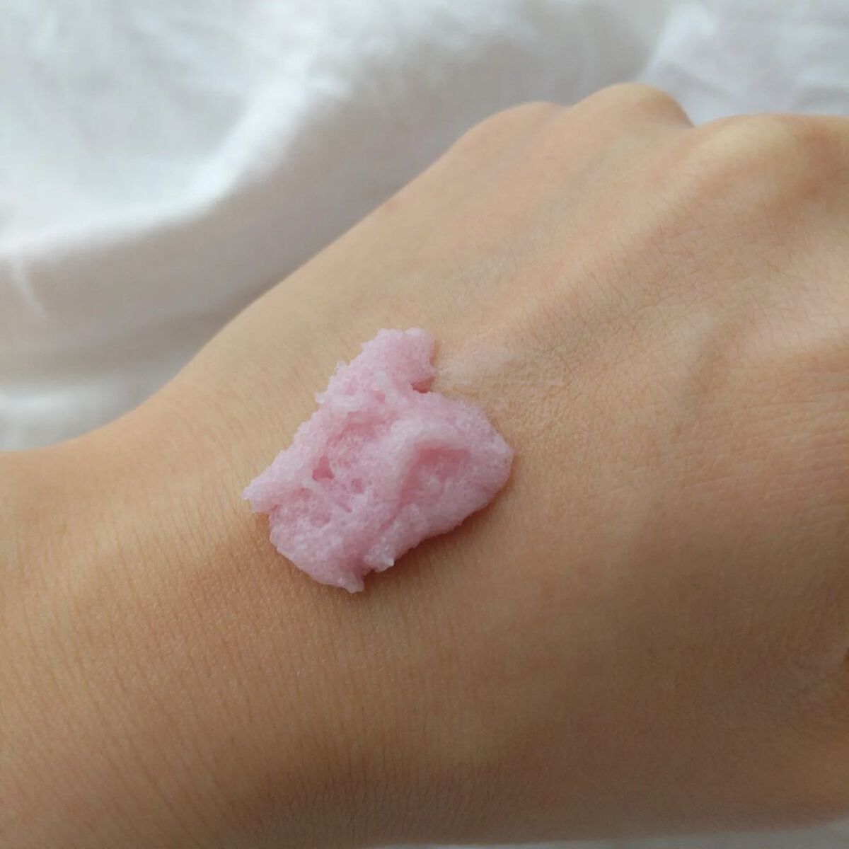 Q+Me スウィート ボム タラソ スクラブ/AGARISM/バストケア・ヒップケアを使ったクチコミ（2枚目）