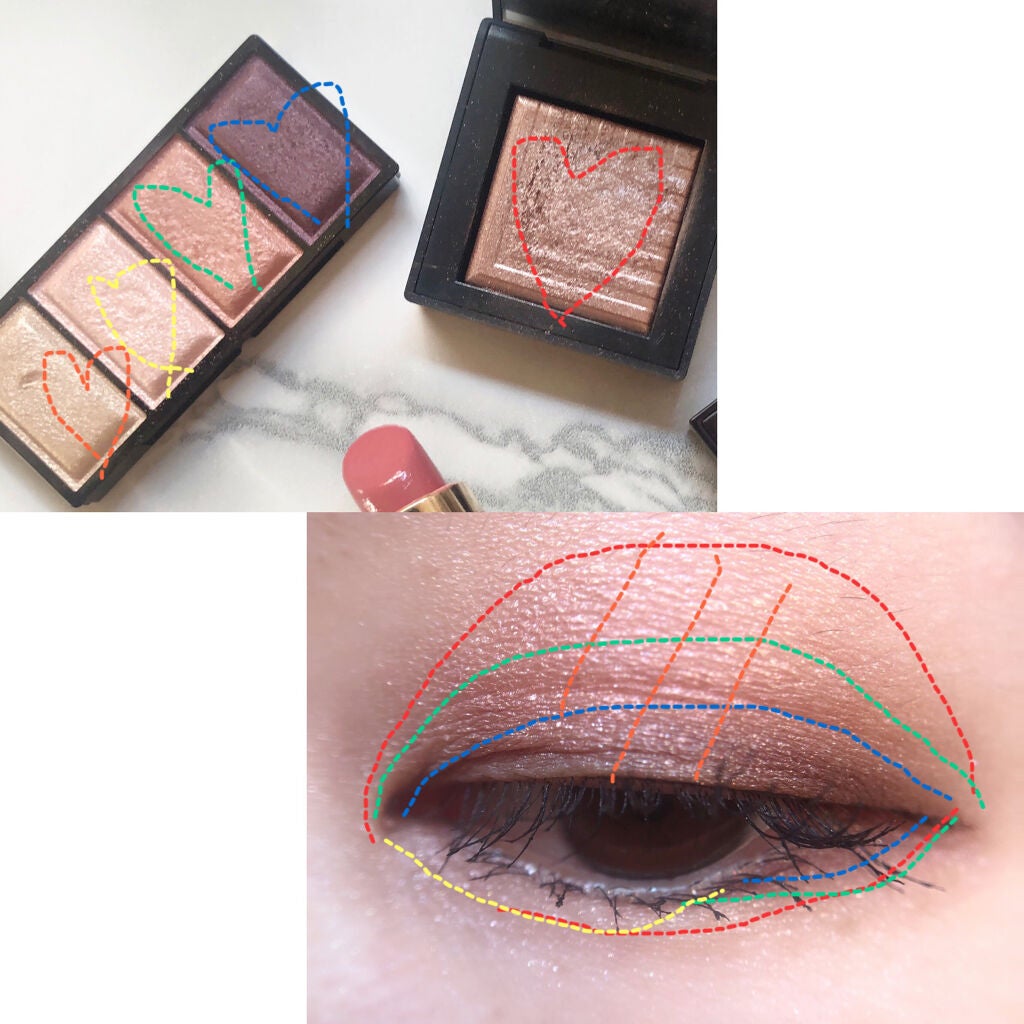 デュアルインテンシティーアイシャドー/NARS/単色アイシャドウを使ったクチコミ(2枚目)