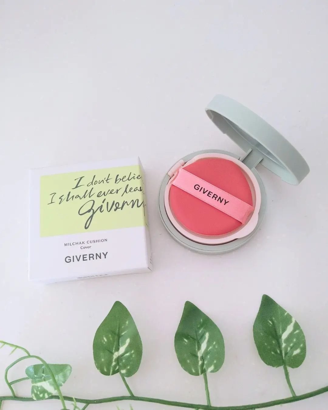 ジヴェルニー 密着カバークッション/GIVERNY/クッションファンデーションを使ったクチコミ(2枚目)