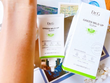 グリーンマイルドアップサンプラス/Dr.G/日焼け止めクリームを使ったクチコミ(4枚目)