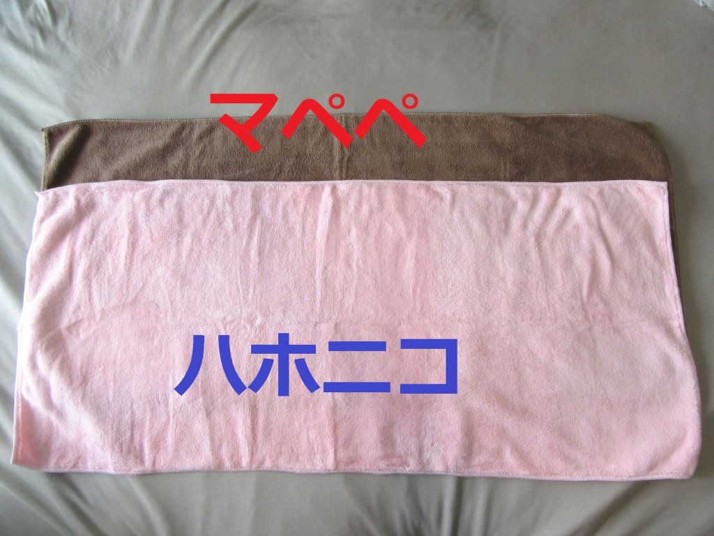 ヘアドライマイクロファイバータオル/ハホニコハッピーライフ/ヘアケアグッズを使ったクチコミ（2枚目）