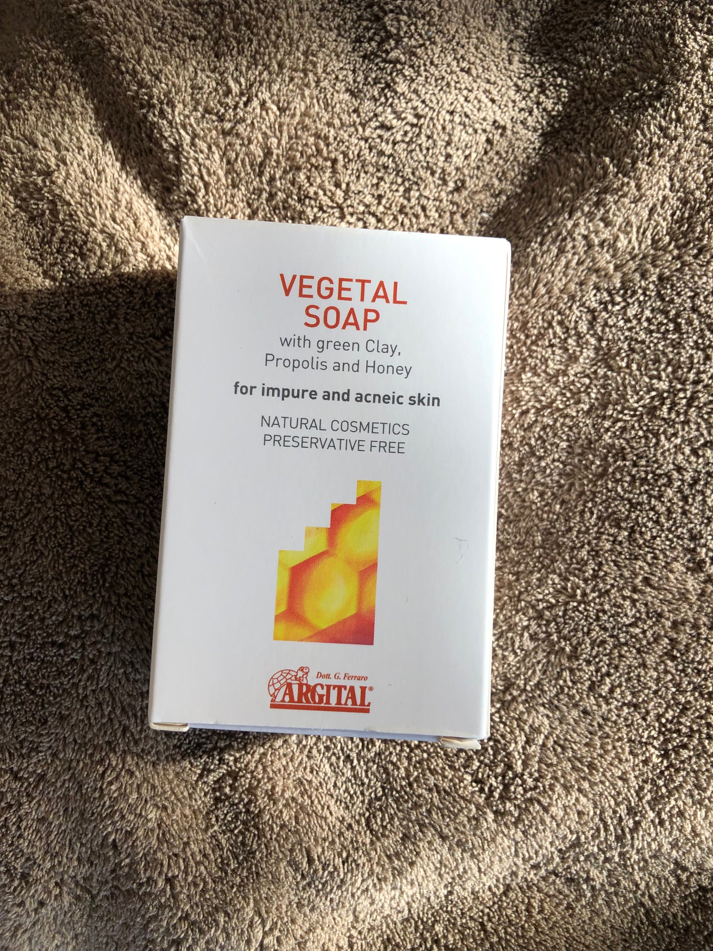 ヴェジタルソープ(プロポリス&ピュアハニー)/ARGITAL/ボディ石鹸を使ったクチコミ(1枚目)