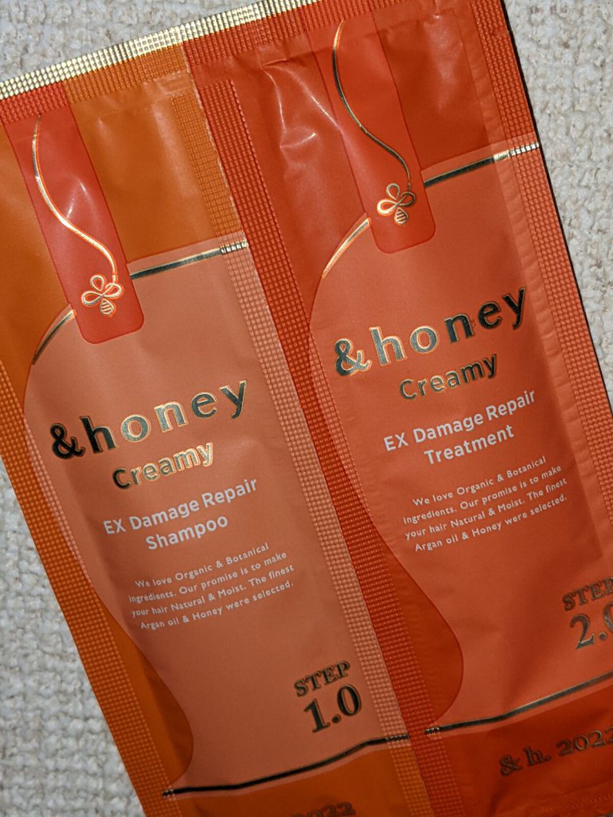 Creamy EXダメージリペアシャンプー1.0/ヘアトリートメント2.0/&honey/市販シャンプーを使ったクチコミ（1枚目）