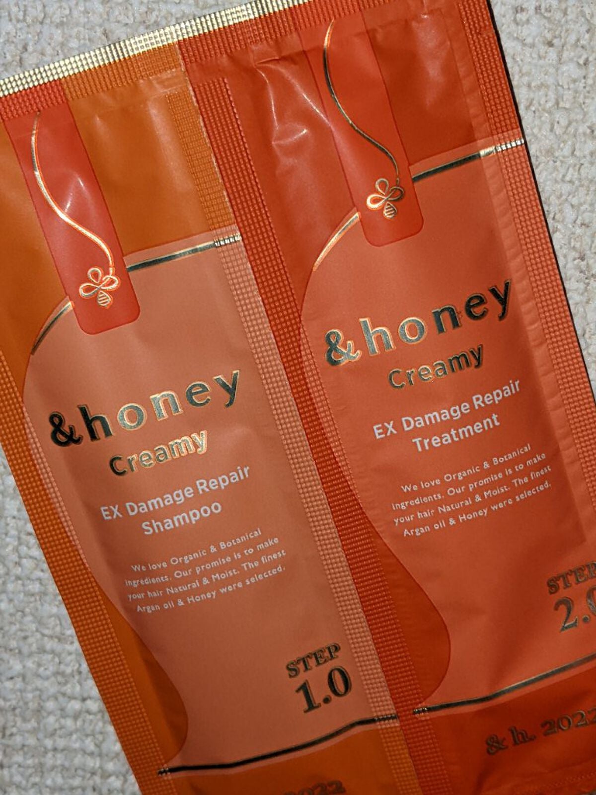 Creamy EXダメージリペアシャンプー1.0/ヘアトリートメント2.0/&honey/市販シャンプーを使ったクチコミ(1枚目)