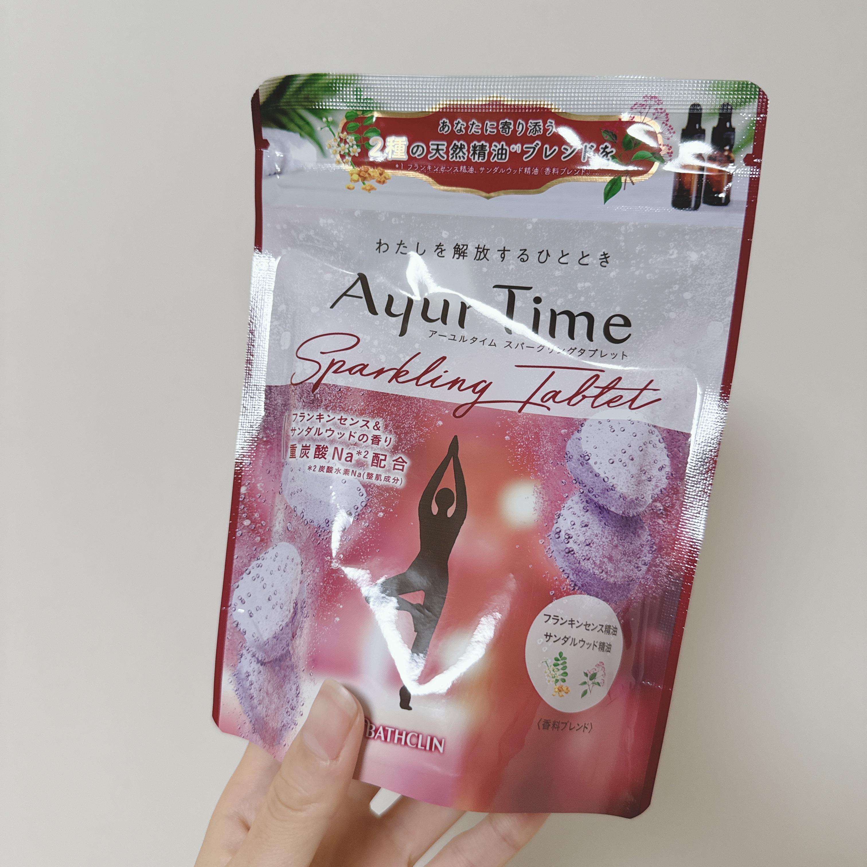 Ayur Time（アーユルタイム） フランキンセンス＆サンダルウッドの香り 40g/アーユルタイム/無機塩系入浴剤を使ったクチコミ（1枚目）
