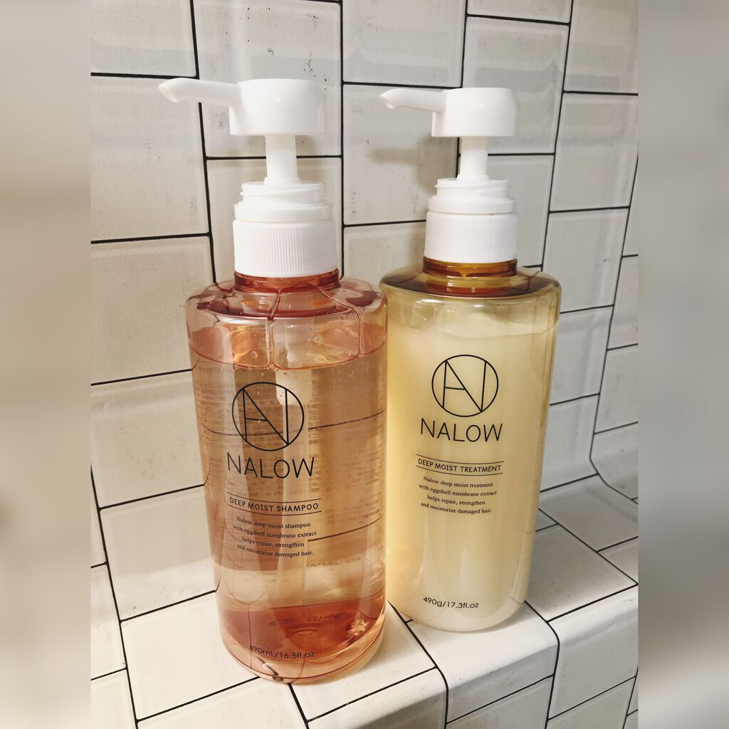 ディープモイスト シャンプー／トリートメント シャンプー490ml/NALOW/市販シャンプーを使ったクチコミ（1枚目）