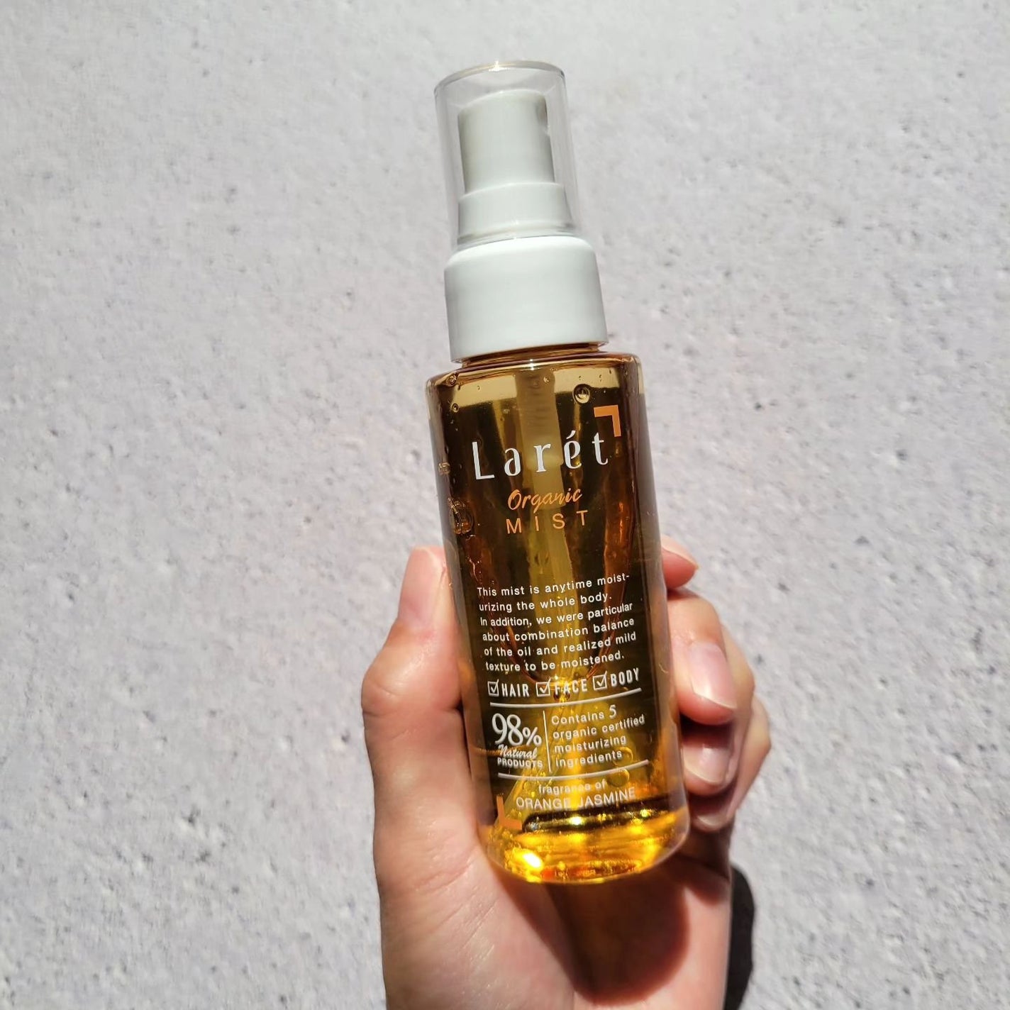 オーガニックミスト/Laret/ミスト状化粧水を使ったクチコミ(5枚目)