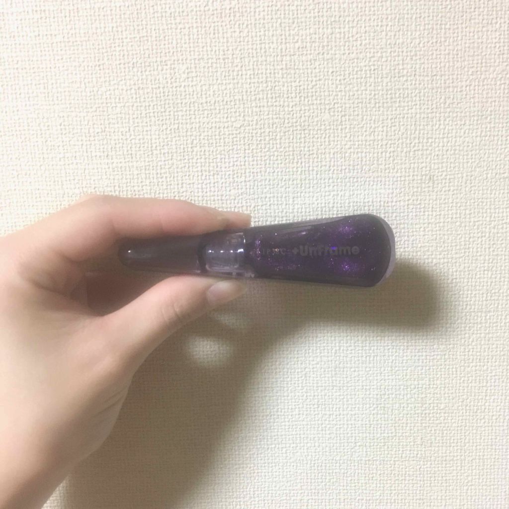 LIP38℃ +UnFrame<ホログラフィック>/UZU BY FLOWFUSHI/リップグロスを使ったクチコミ（1枚目）