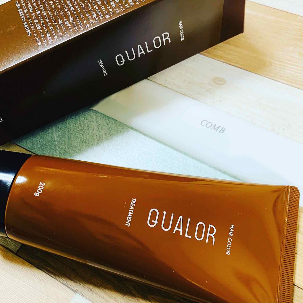 QUALOR ヘアカラートリートメント/QUALOR/ヘアカラーを使ったクチコミ（1枚目）