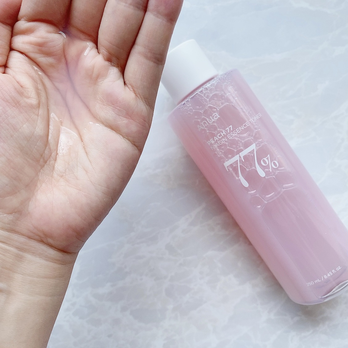 桃77％ナイアシンエッセンストナー 250ml/Anua/化粧水を使ったクチコミ（3枚目）