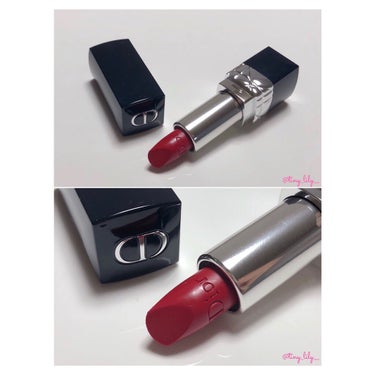 ルージュ ディオール 999S サテン（生産終了）/Dior/口紅を使ったクチコミ（2枚目）