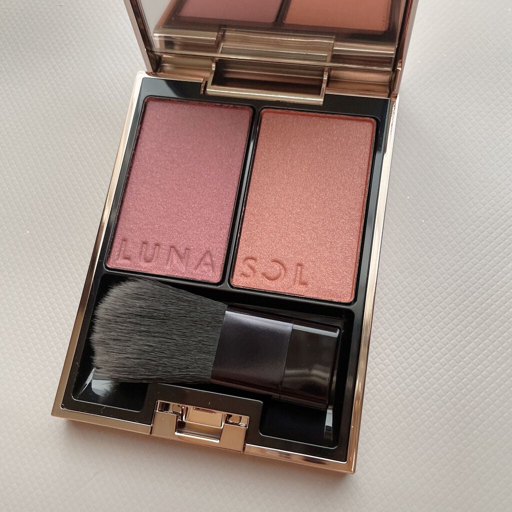 カラーリンググレイズ/LUNASOL/パウダーチークを使ったクチコミ(1枚目)