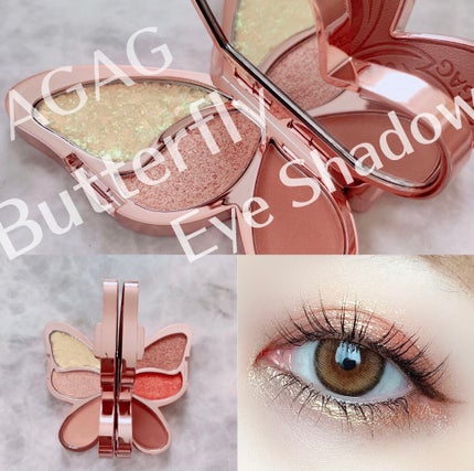 バタフライアイシャドウパレット/AGAG/アイシャドウパレットを使ったクチコミ(2枚目)