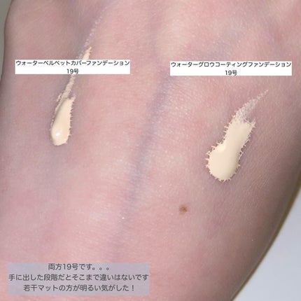 ウォーターベルベットカバーファンデーション/wakemake/リキッドファンデーションを使ったクチコミ(7枚目)