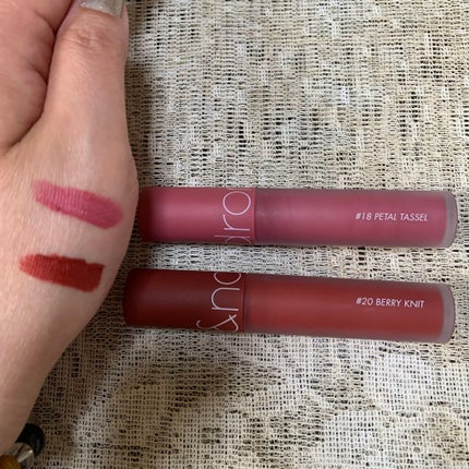 ゼロベルベットティント/rom&nd/リップティントを使ったクチコミ(2枚目)