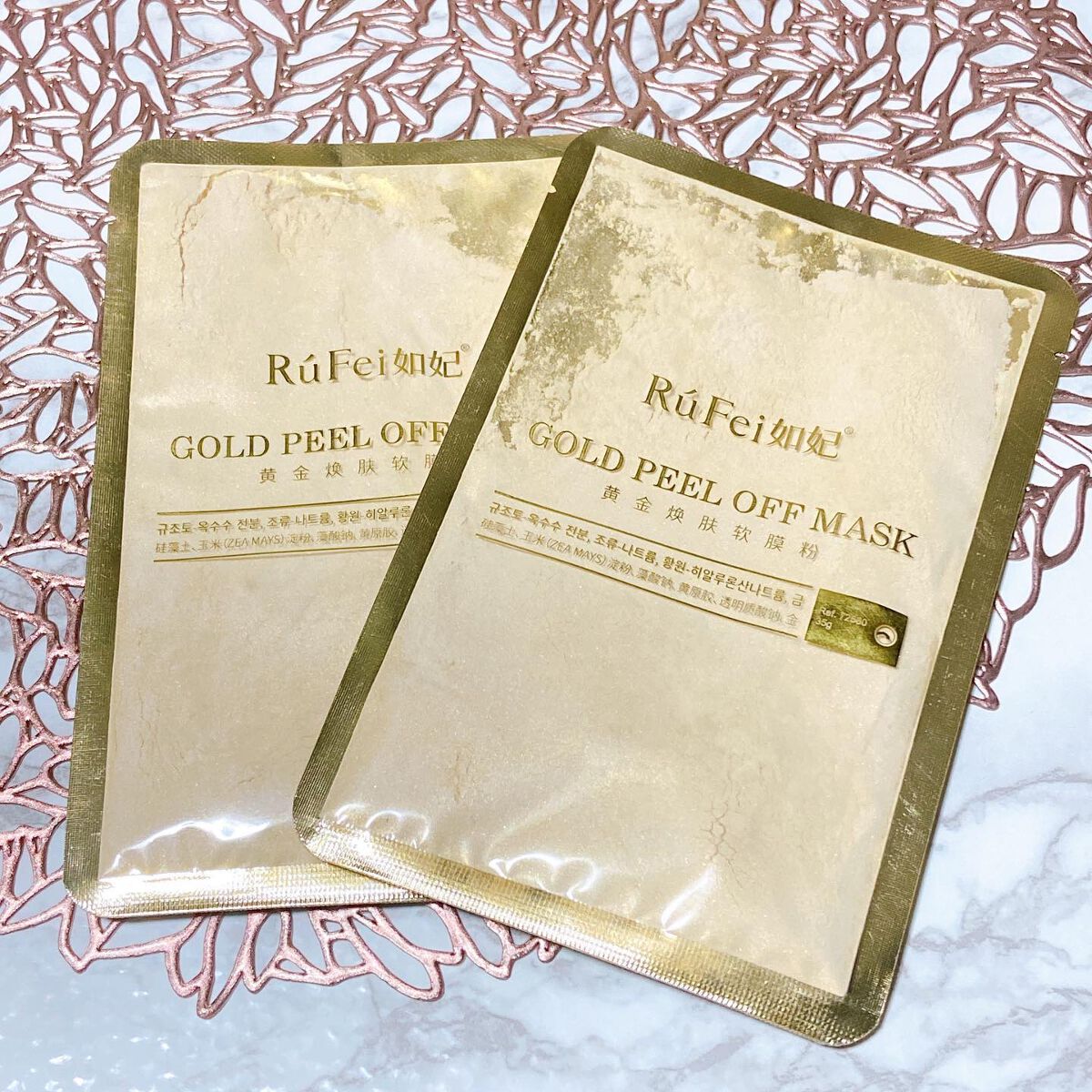 すーみん❤️ on LIPS 「「GPOマスク」のご紹介です☺️リューフェイ(如妃)のパウダー..」(1枚目)